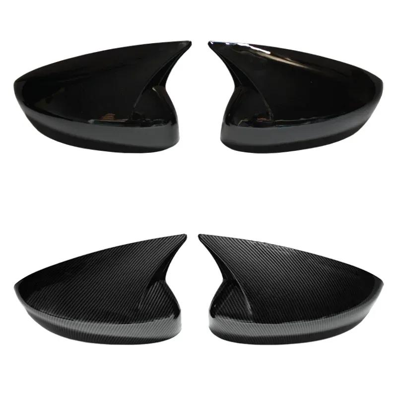 2pcs Replacement Carbon Fiber Pattern Rearview side Mirror cover caps For Mazda CX5 CX-5 2017-