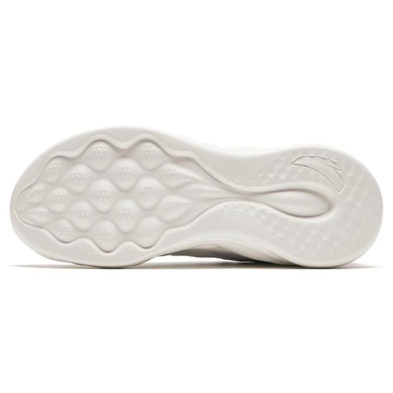 Anta Mianbomb 2 Cushioning Slip Resistant Abrasion Resistant Low Top Sprint Running Shoes Women's White Purple Sneakers 922345577-1