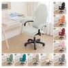 Gaming Chair Cover Thickened Elastic Chair Protection Wear-resistant No Deformation Zipper Closure Solid Color Armchair Slipcovers Computer Office