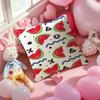 Full Print Pattern Of Fruits Pillow Case Anti-Dustmite Pillowcase Invisible Zipper Silky Short Plush Sofa Cushion Cover