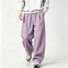 Men's Retro Wide Leg Pants with Loose Straight Fit