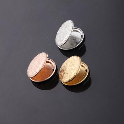 DIY Round Shape Secret Message Locket Necklace Pendant Vintage Gift For Lover Couples Custom Message