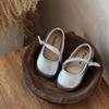 Korean Version of Girls' Leather Shoes Spring and Autumn New Children's Shallow Mouth Single Shoes Foreign Style Little Girl Princess Shoes Girl Bab