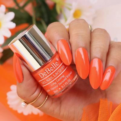 Vernis à ongles, brillant, finition crème, abricot brûlé-orange poussiéreux, crème, 8 ml