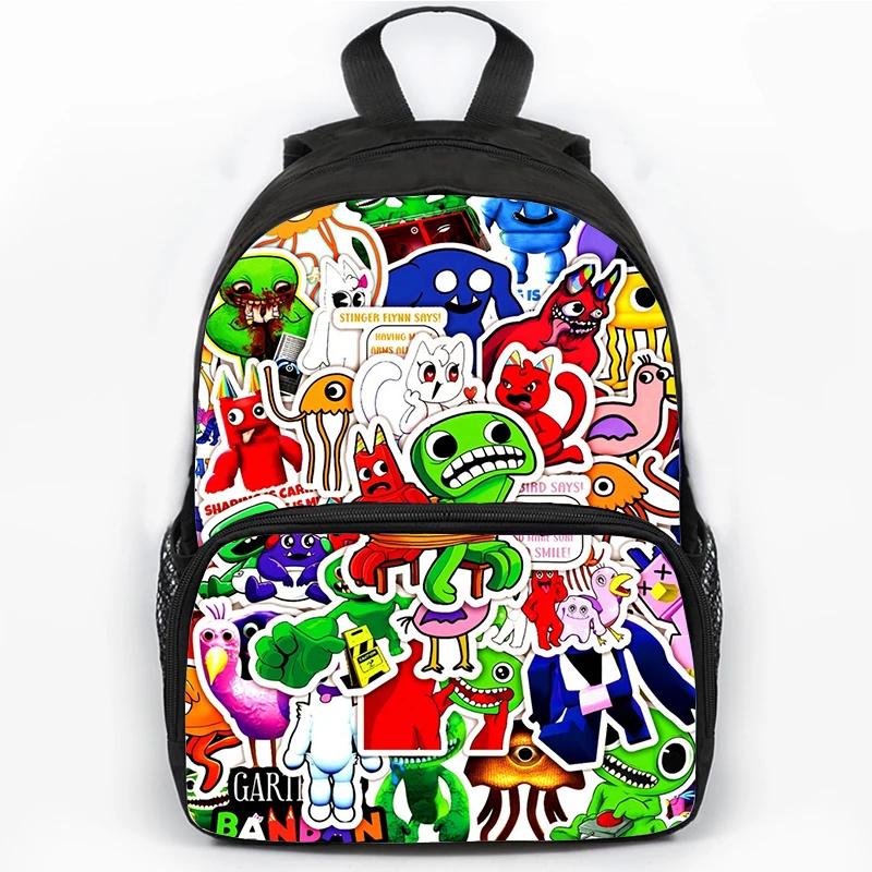 Zaino Scolastico Stampato Garten of BanBan da 16 Pollici per Ragazzi, Borsa di Grande Capacità per Viaggio, Sport, Portatile, Zaini Scolastici per Studenti, Zaino per Libri per Bambini