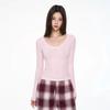Women's V-Neck Lyocell Long-Sleeve Slim-Fit Top - Spring/Autumn Versatile Layered Design