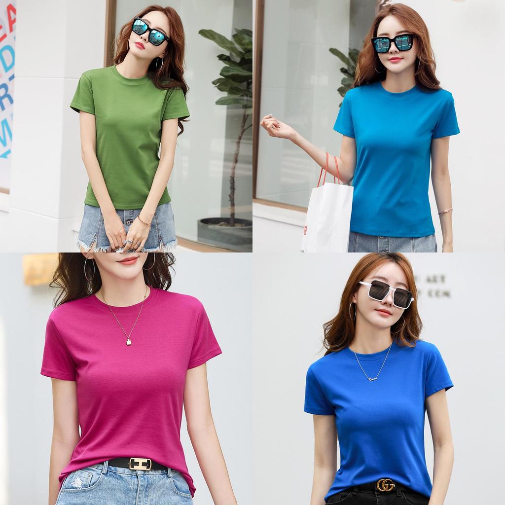 Süßes kurzärmeliges T-Shirt für Damen mit Rundhalsausschnitt und 3D-Muster aus Stoff für den Sommer