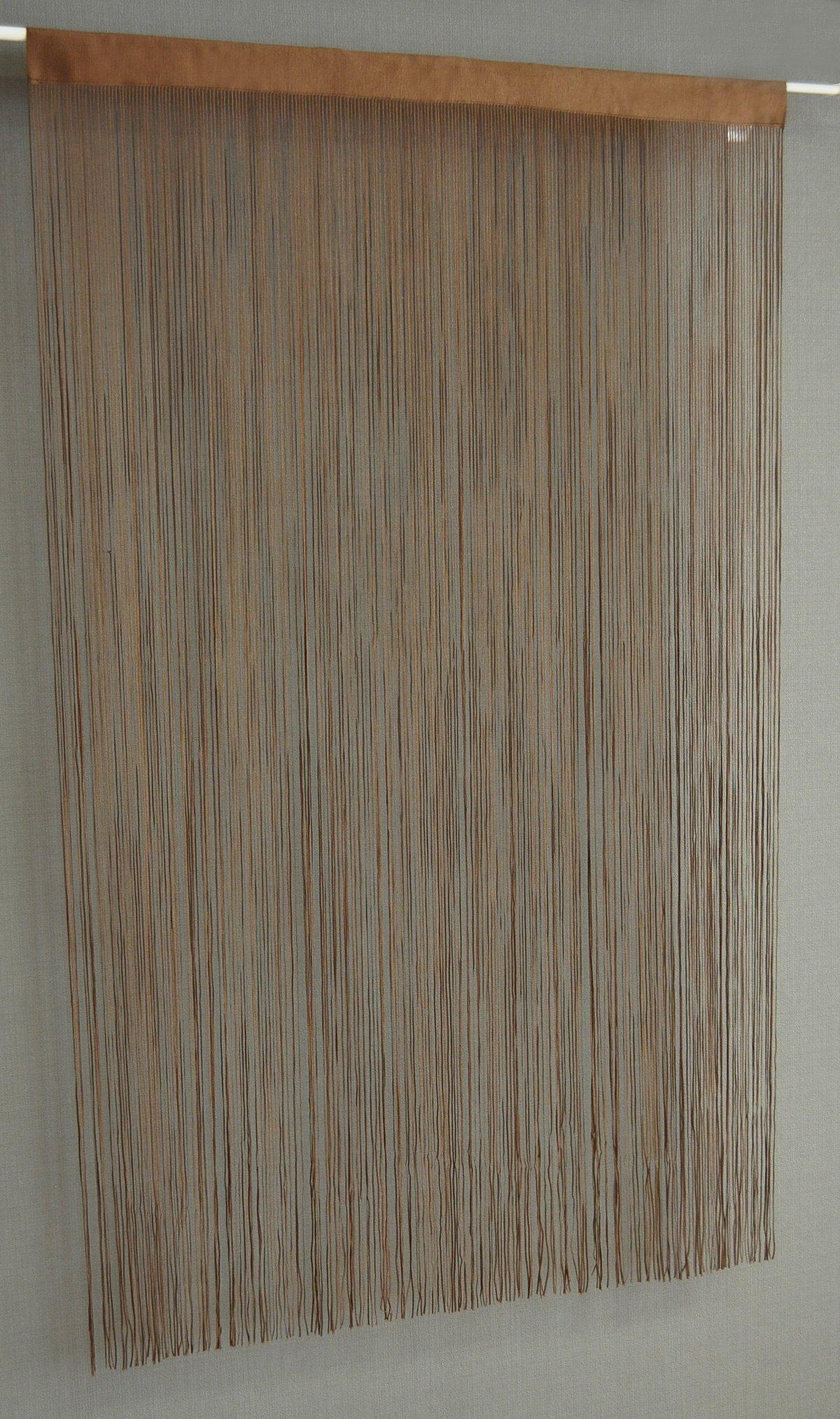 

Сделано в Китае 85 см Ширина x 170 см Кружево Kaei, Япония, Шторы со свободным краем, Прибл.. Длинный, Коричневый, ns1005-170-BR