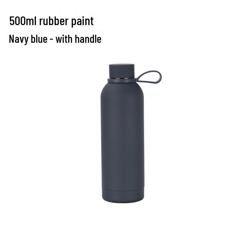 750ml Nerezová termoska - Přenosná, Matná, S malým hrdlem, pro venkovní sporty a do auta