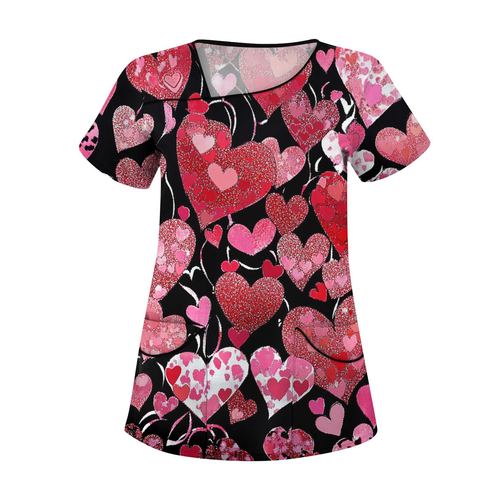

Women s Fashion Floral Print Short Sleeve Overalls With Pockets Tops Clothes XXXXXL киноварь
