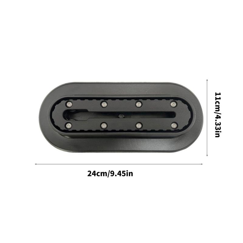 Plastic Mounting Elliptical Base Kayak Accessory With Track Universals Kayak Rail Adapters For Fishing And Water Sports