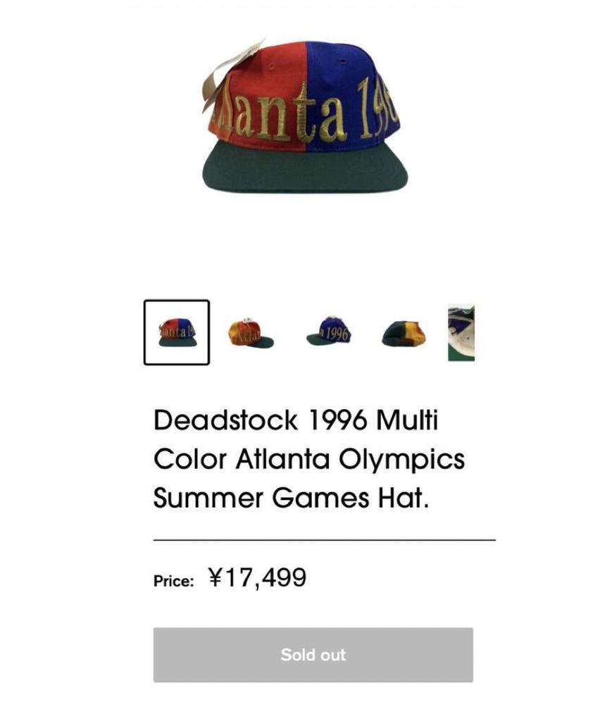 [USED] Atlanta 1996 Olympics Multicolor Summer Games Cap