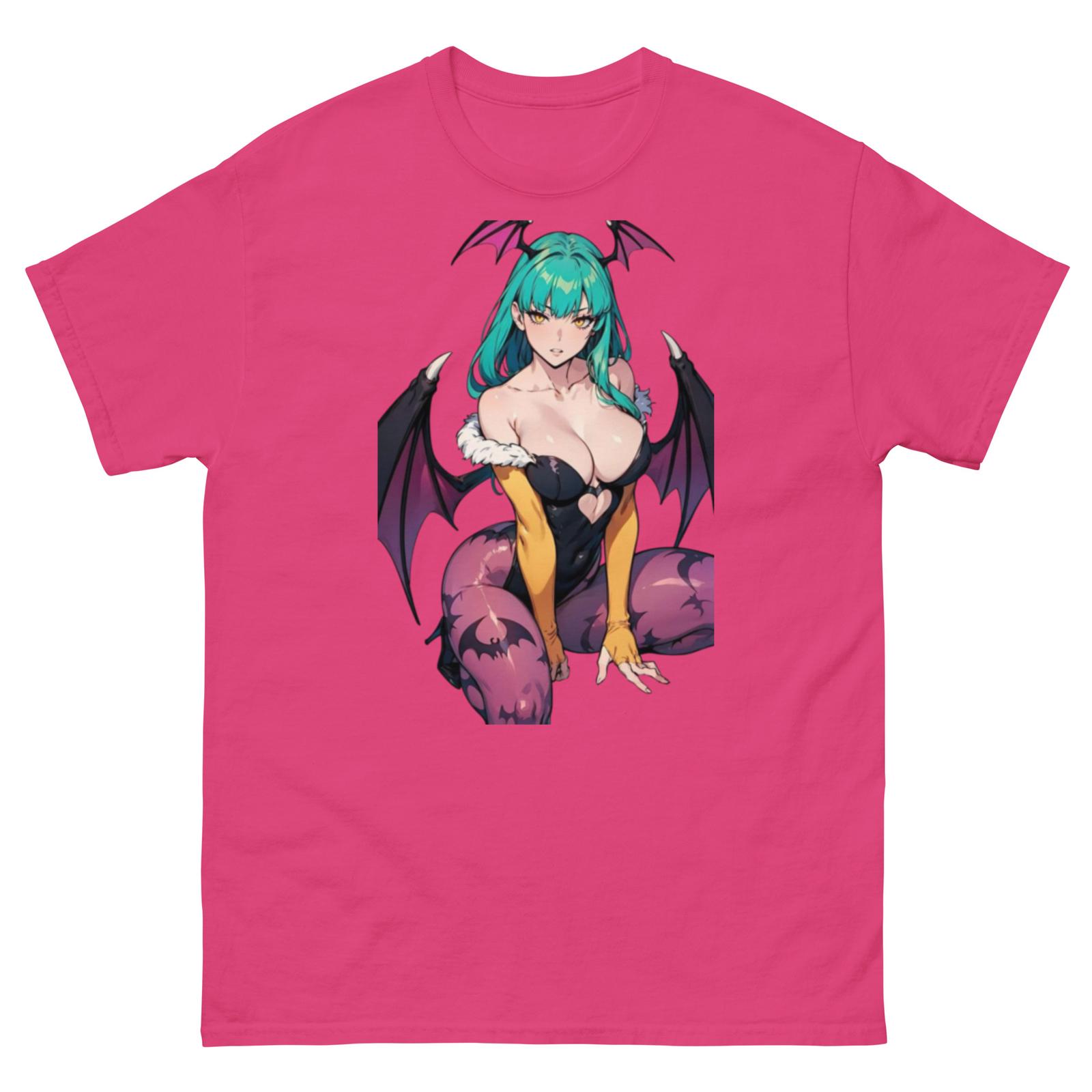 Футболка Morrigan Aensland Dark Stalkers, Футболка с фан-сервисом, SNK, Футболка Morrigan Мужская Женская Топ L