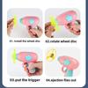 Children Saucer Launcher Outdoor Spinning Top Dinosaur Gun Toys Mini Flying Disc Shooting Gun Funny Cat Toy