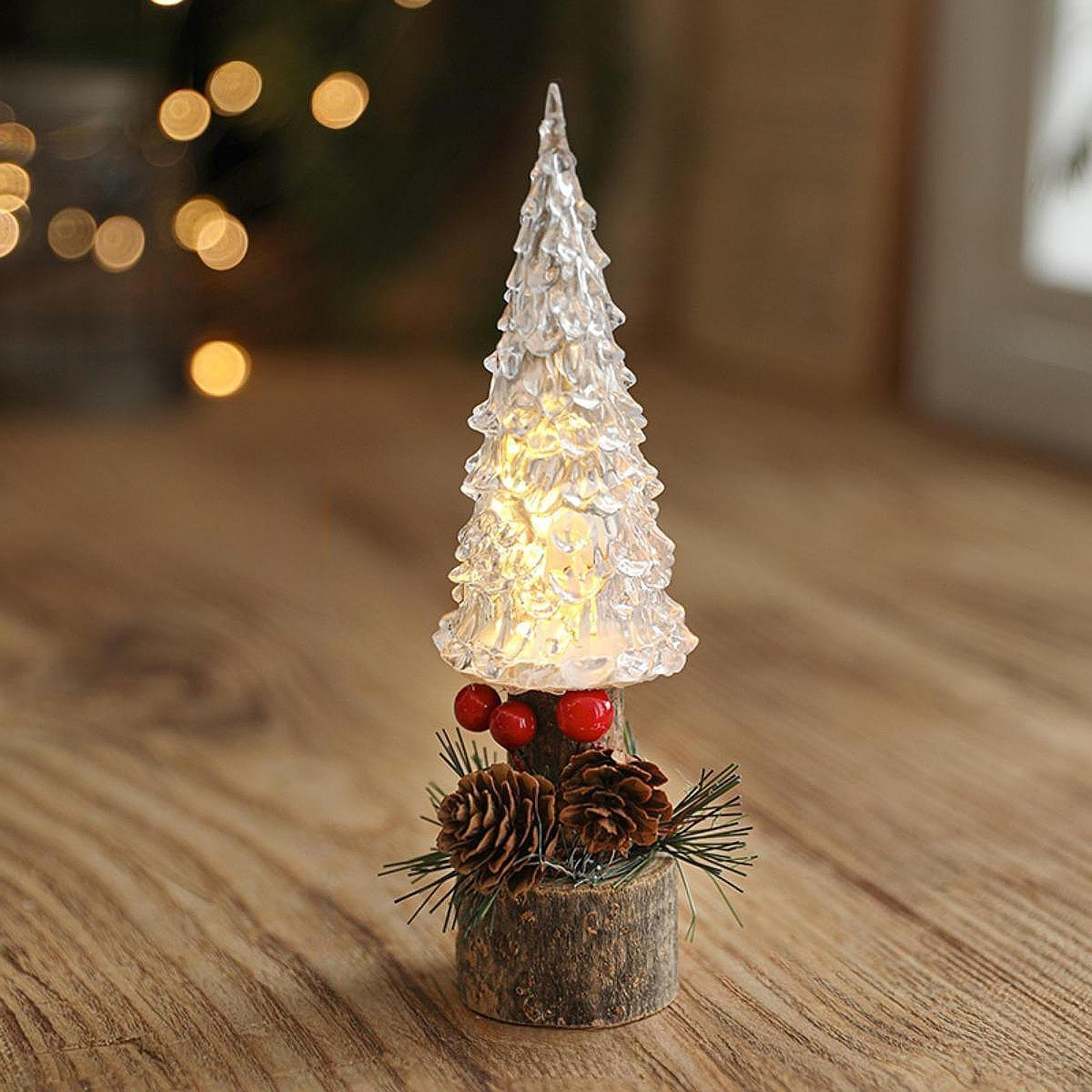 

Рождественская елка фигурка свет декор украшение, освещенная столешница S