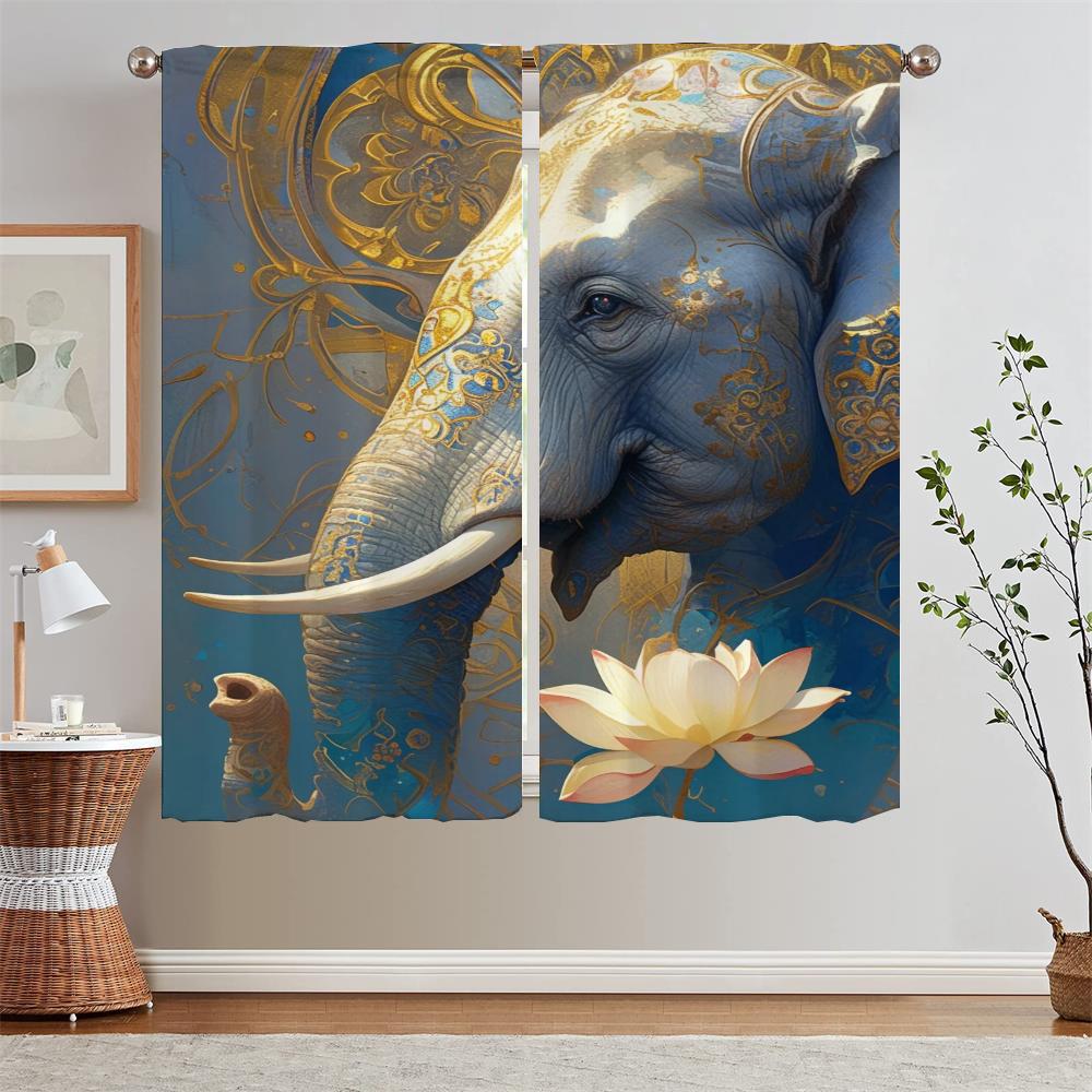 Like a Lotus Pond Heart Indi Bodhi Curtains Child Room Ready Curtains Cheap Things With Free Shipping for Home Blind Curtain