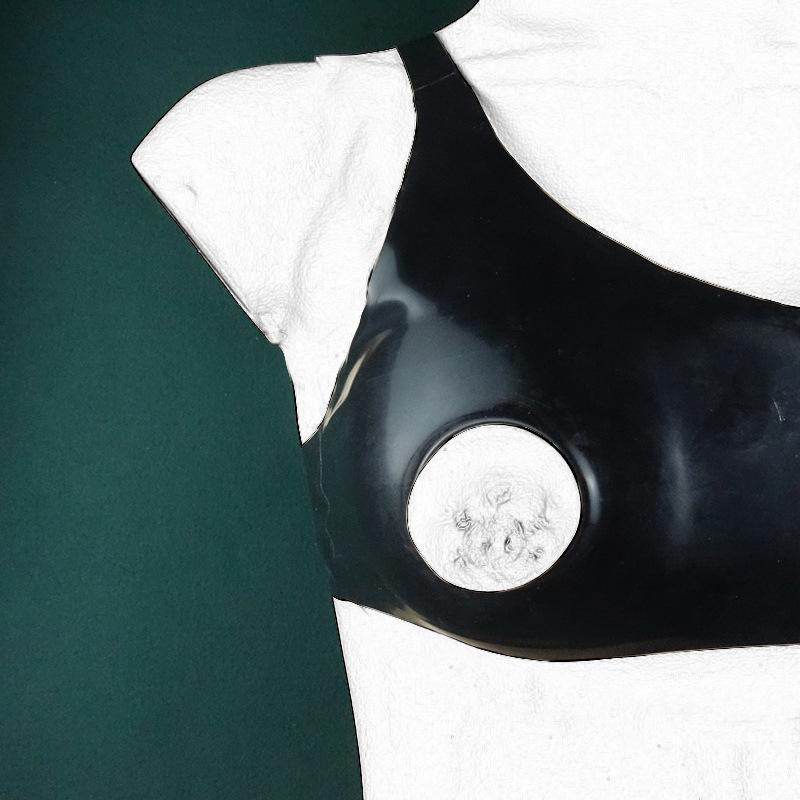 Femboy Latex Brustwarzen-Fessel-Top für männliche Brustwarzenentwicklung und Folter