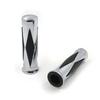 7/8" 22mm Skull Diamond Style Hand Grips for Harley Davidson Motorcycle Parts Chromed