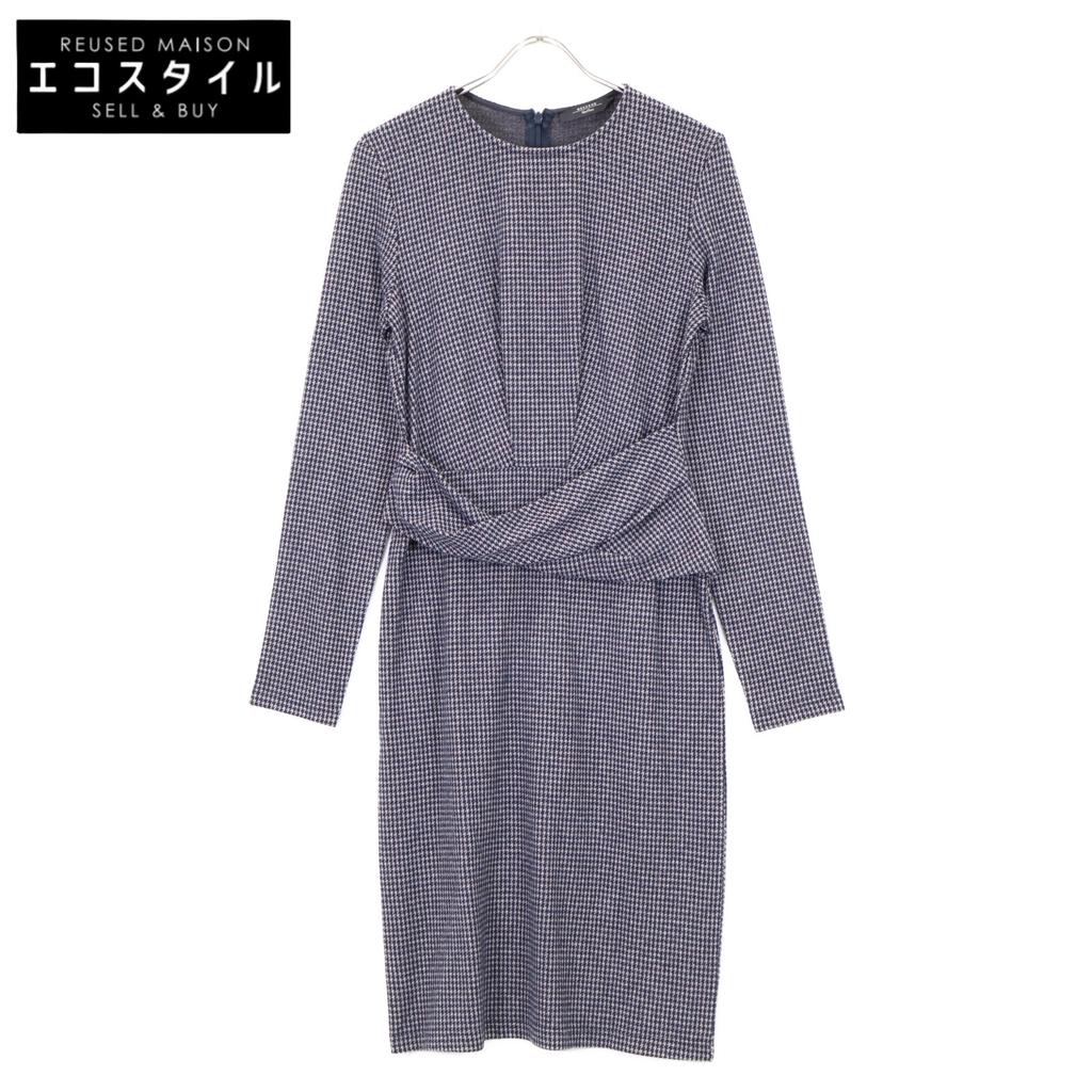 Max MaraWEEKEND Grey 56260103 Houndstooth Wool Musette Knit Dress Dress M BrownUsed
