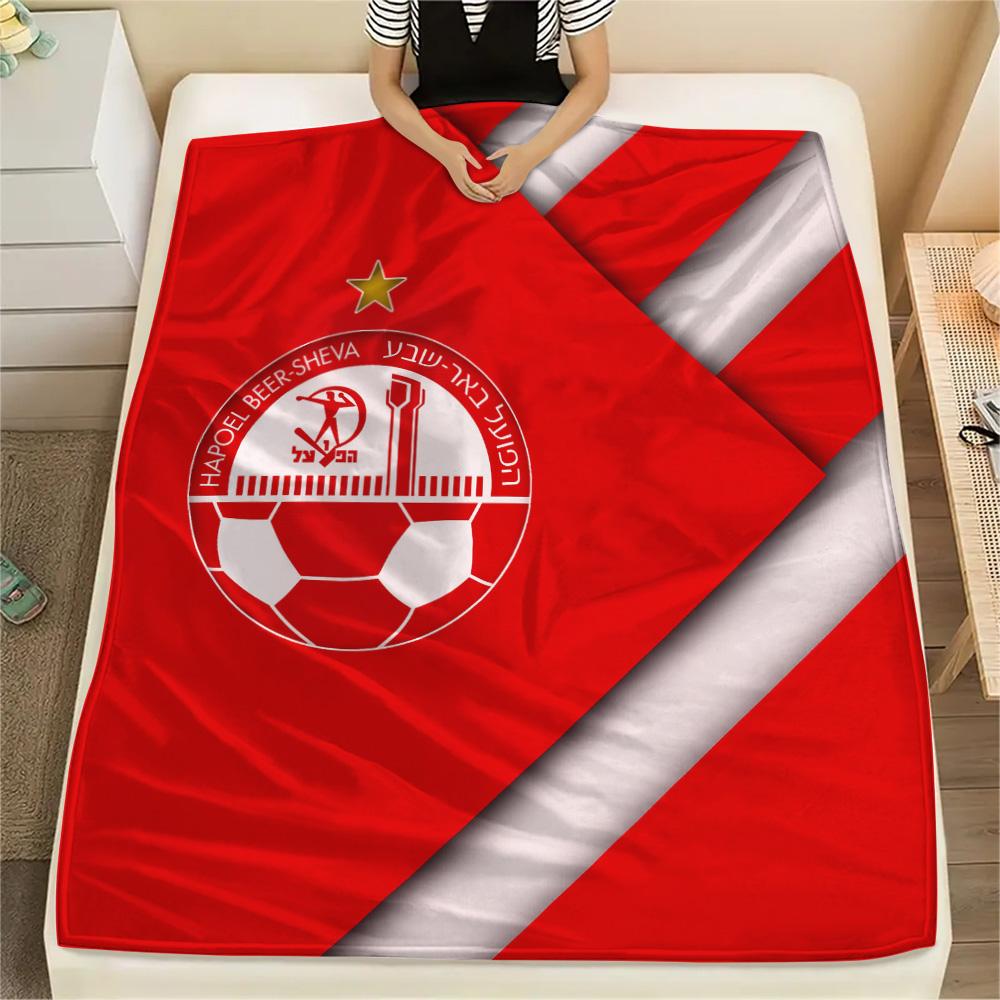 Bnei Brak Workers Voetbalclub Print Flanellen Deken, Hoge kwaliteit Comfortabel voor Alle Seizoenen, Woondecoratie, Warmte en Comfort