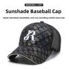 Breathable Graffiti Hip-hop Hat Letter Embroidered Sun Hat Casual Mesh Baseball Cap  Outdoor