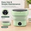 Green Portable Mini Washer 10L Capacity Compact Washing Machine  For Underwear