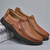 Genuine Leather Mens Slip On Business Shoes Men's Flats Classic All-match Mens Loafers Male High Quality Comfortable Dress Shoes
