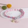 Colorful Lace Flower Cat Collar with Bell - Pet Necklace Jewelry for Cats and Puppies