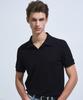 Pekeu V-Neck Ribbed Polo (Black)