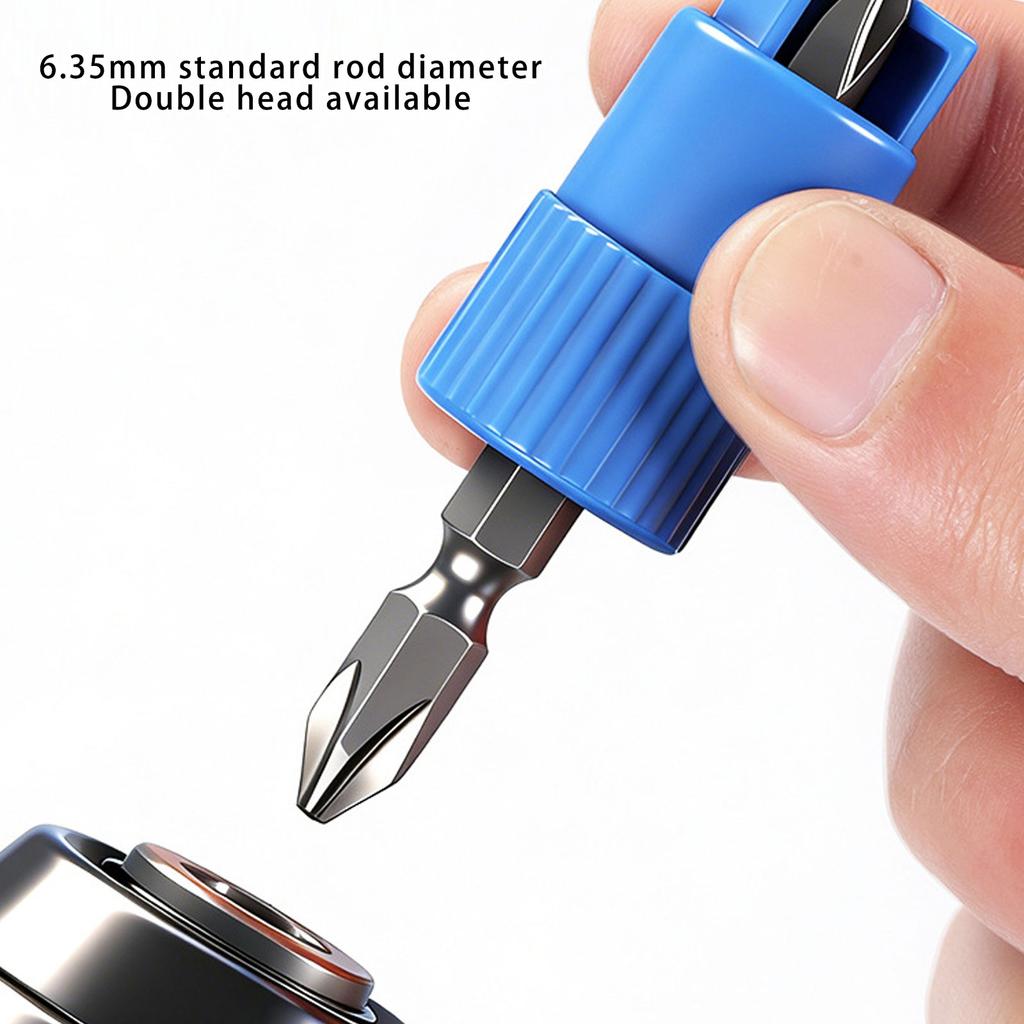 High Strength Alloy Steel Screw Retaining Bit Spring Load Screw Setter 6.35mm Handle For Precise Drilling DIY Projects