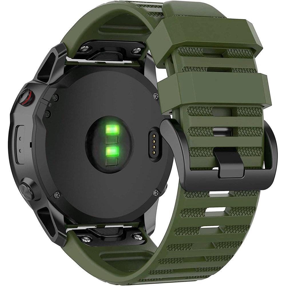 QuickFit Silicone Strap for Garmin Fenix 26mm, Green