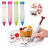 Backdekorationsstift Verdickter Silikon-Spritzbeutelstift Wiederverwendbarer Schokoladen-Marmeladen-Dressingstift für Backen und Salat