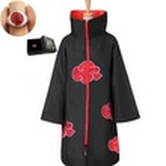 

Наруто Акацуки Плащ с красным облаком - Учиха Итачи, Саске и Четвертый Хокаге Минато Костюм для косплея S [150-160 cm]