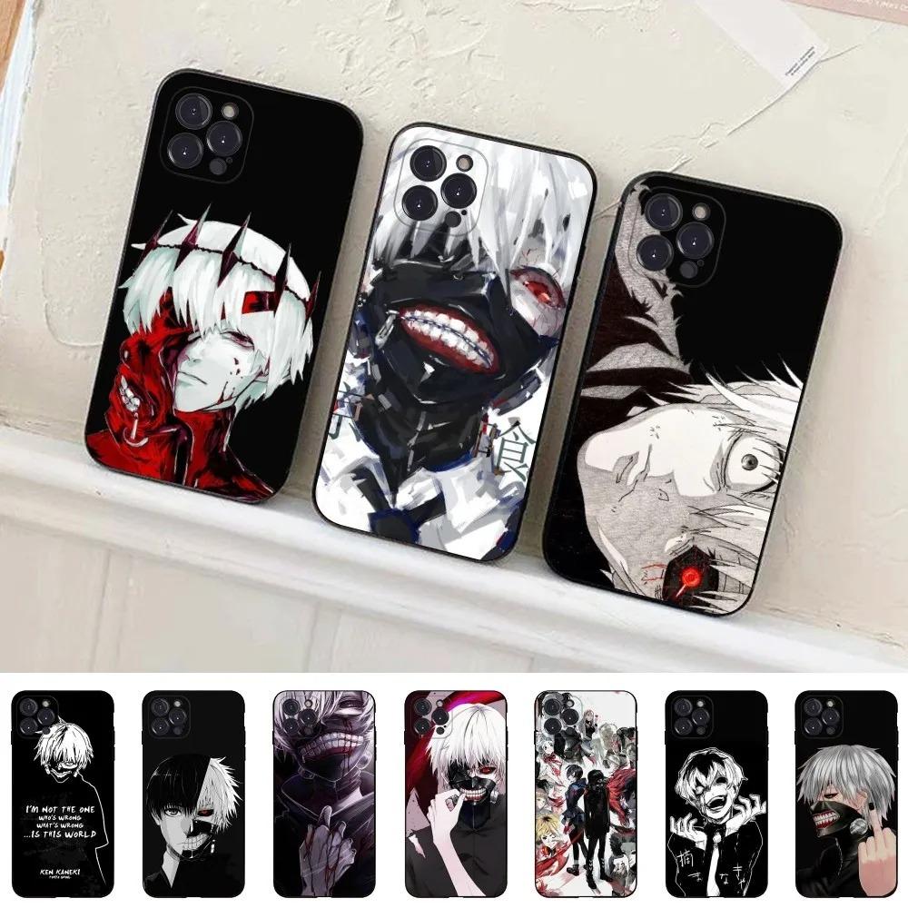 Anime Tokyo Ghoul Phone Case For iPhone 16 15 14 13 12 11 Pro Max XS XR X 7 8 Plus Mini SE Soft TPU Funda