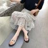 Slippers Female Summer Flat Bottom Beach Sandals Slippers Go Out Non-slip Flip-flops Fashion and Leisure All-match
