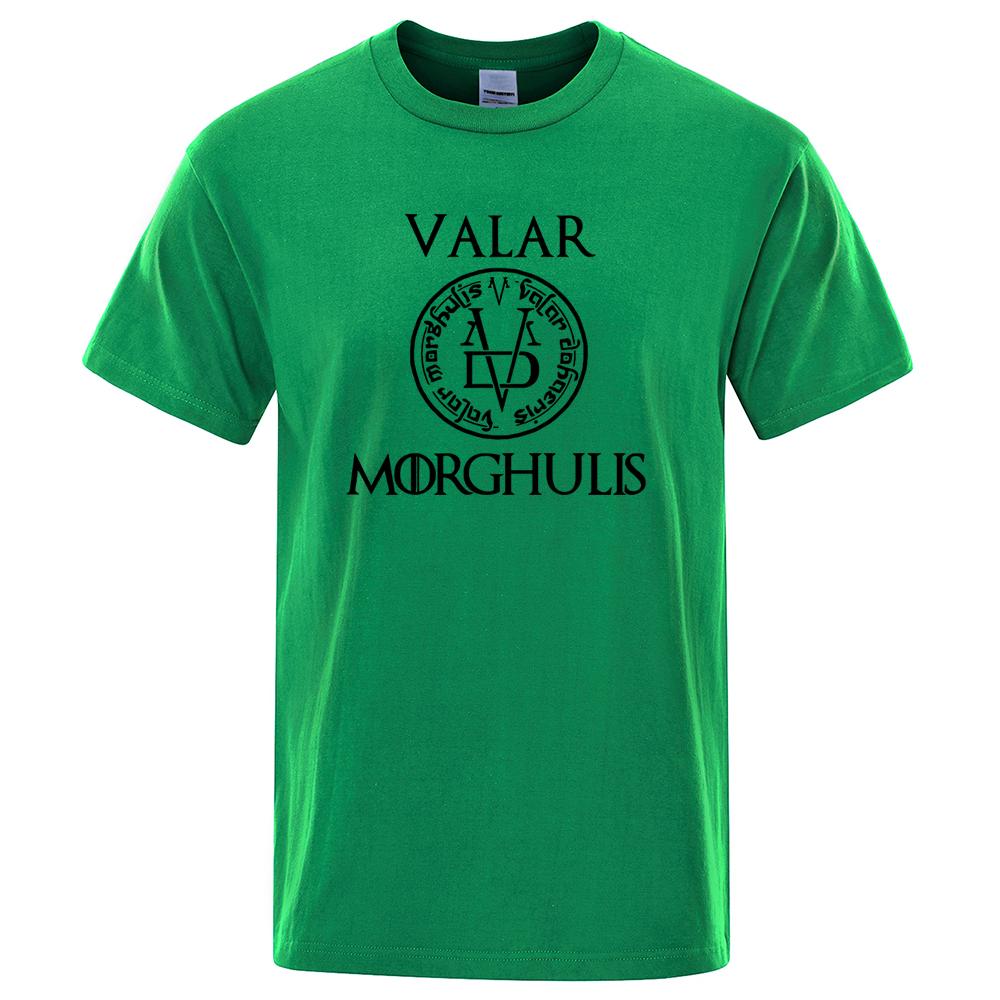 Summer Men's T-Shirt A Song of Ice and Fire T Shirt Valar Morghulis Printed Shirts Men Casual Tee Tops Plus Size Streetwear