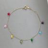 Fashion Bracelet Women's Color Round Diamond Zircon Bracelet Multifunctional Jewelry Gift