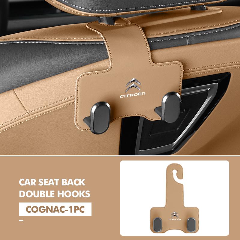 

Car Rear Seat Double Head Storage Hook Headrest Hanger Clip For Citroen Jumper Celysee Cactus Picasso Aircross Saxo Grand