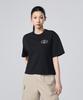 DISCOVERY EXPEDITION Women'S Stamp Semi-Oversized Short Sleeve T-Shirt (Black)