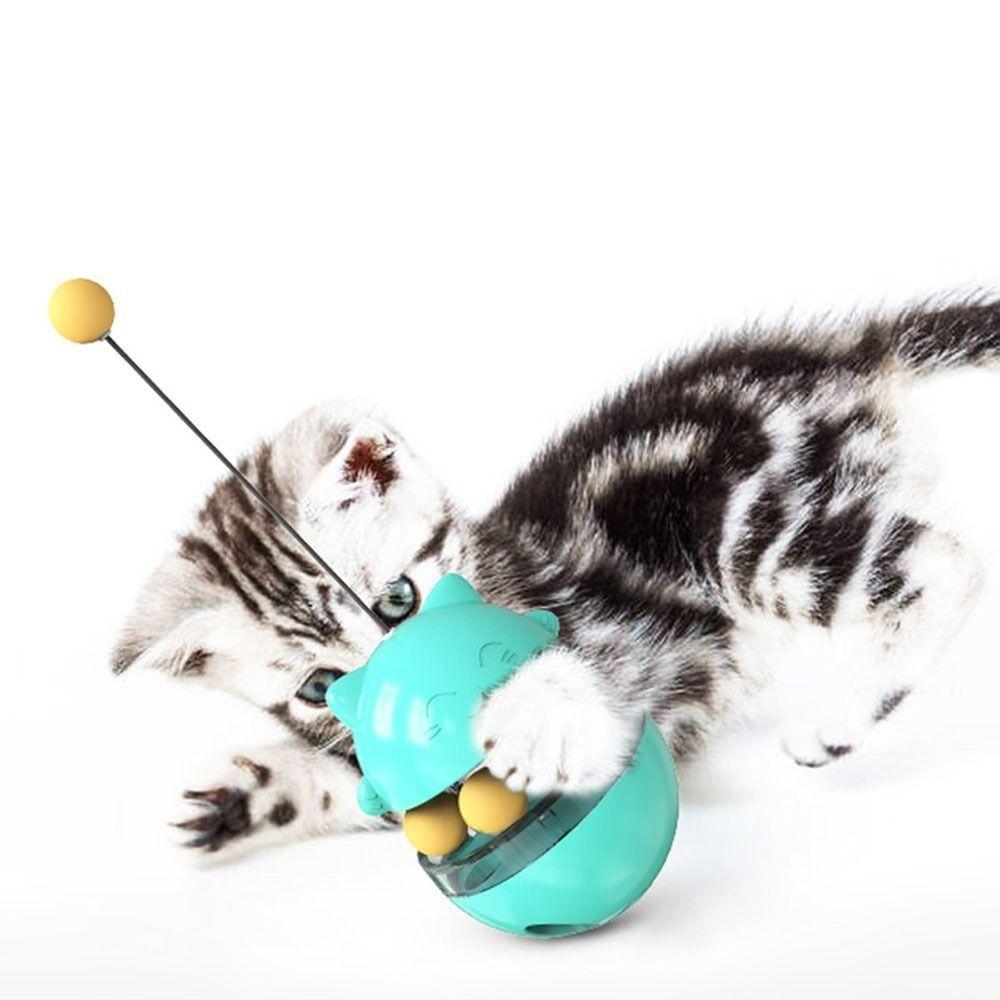 Treat Dispenser Leaking Food Ball Fun Training Cat Puzzle Feeder  for Relieve Boredom