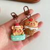 Lovely Cartoon Little Bear Keychain For Women Girls Cute Sweet Backpack Decoration Kawaii Car Keyring Accessories Couple Gift