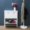 Meubl white NARROW SHOE CABINET for the hall MADE OF MDF