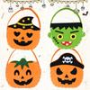 Storage Bucket Halloween Bag Trick Or Treat Gift Basket Portable Halloween Candy Bag  Tote Bag