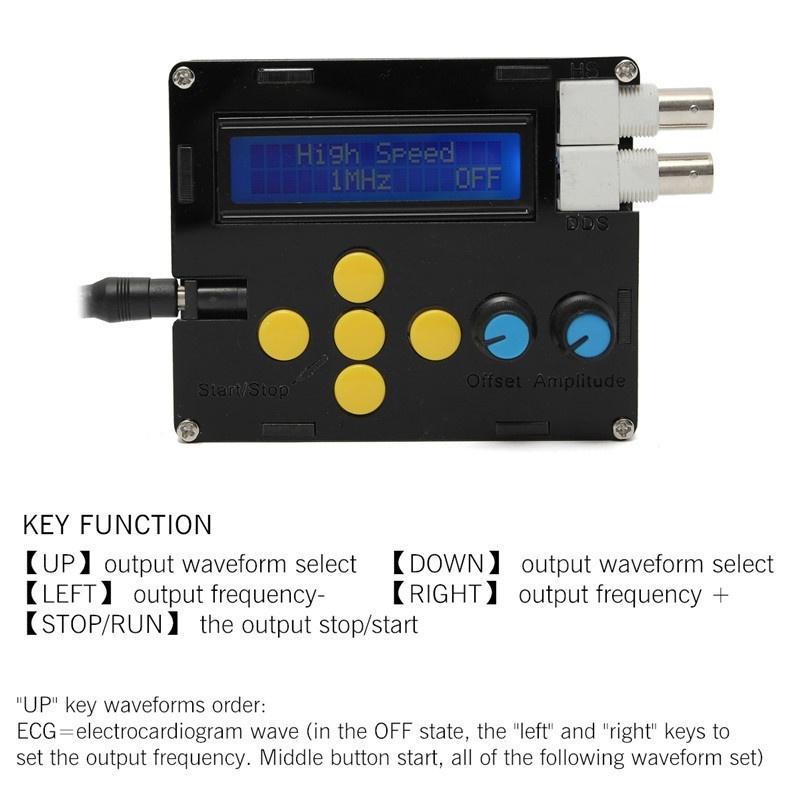 DDS Function Signal Generator Sine Square Triangle en dents de scie ondes basse fréquence DDS Function Signal Generator Sine Square Triangle en dents de scie ondes basse fréquence