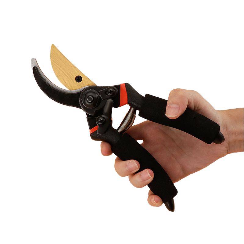 DIY Industrial Fruit Flower Branch Shears Soft Grip Plastic Handle-Bypass Pruning Scissors PINSHUN Brand Steel Blades