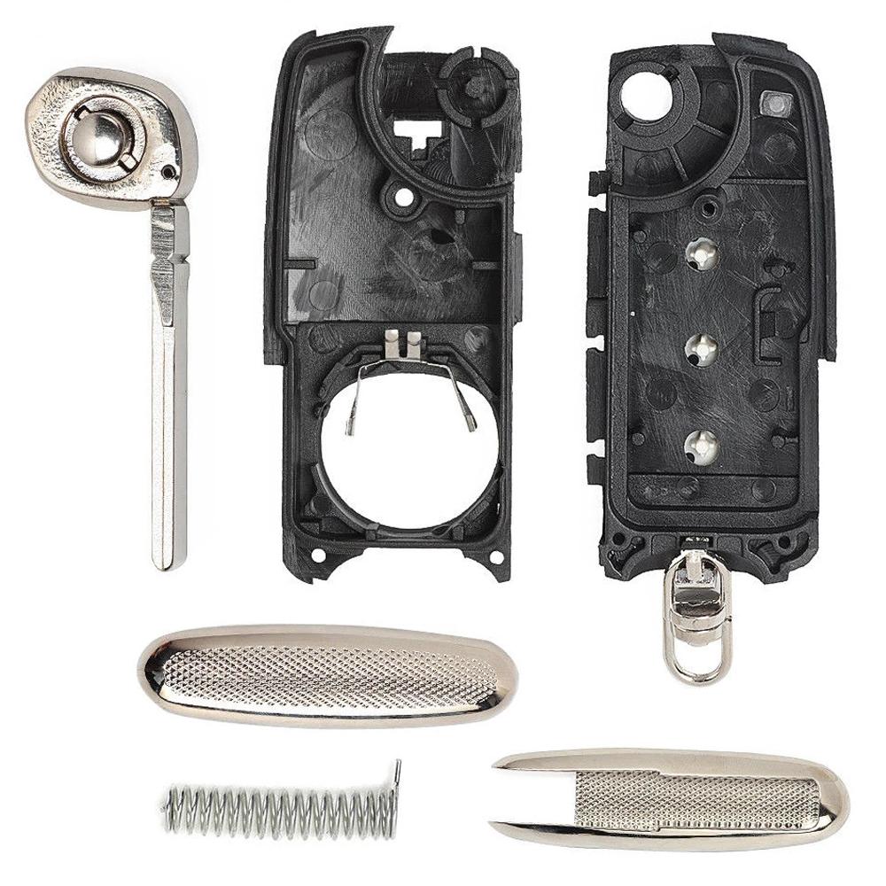 Yocasty Capa de Chave Remota Dobrável Porta-Chaves 3 Botões Para Bentley Continental Gt Flying Spur 2005- Kr55Wk45032