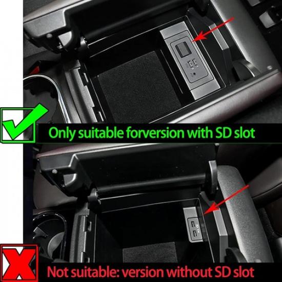 For CX-8 CX-9 2016-2024 CX8 CX9 Car Central Console Storage Box Organizers Tray