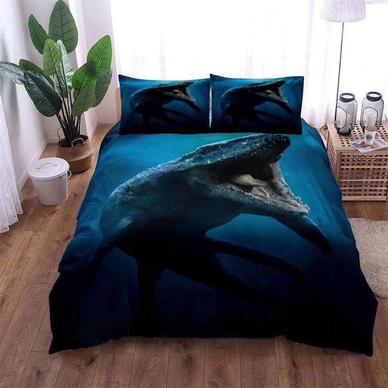 Dinosaurs Alphabets Children Bedding Set King Queen Double Full Twin Single Size Bed Linen Set Duvet Cover Pillow Case