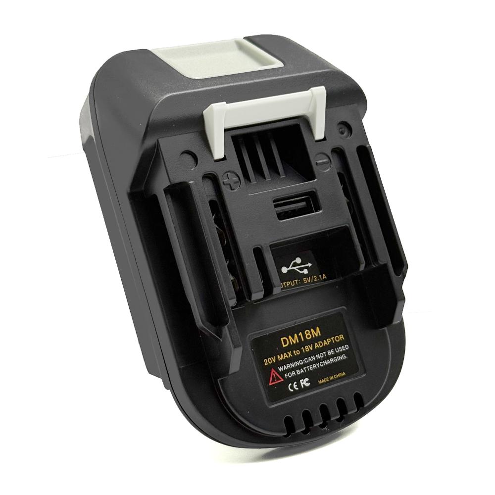 

Адаптер для аккумуляторов DM18M Для Milwaukee Для Dewalt к Для Makita Bl1830 Bl1850 Аккумуляторы 20 В к 18 В Преобразование аккумулятора