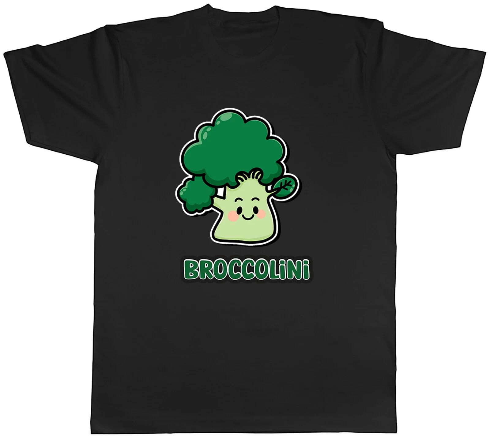 Funny Broccoli Mens T-Shirt Broccolini Vegetarian Unisex Tee Gift XL